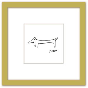 Art Collection pu sJ\ G Pablo Picasso STCY Line art Le chien Ck RpNgA[g VR؃t[  G q |X^[ ؍