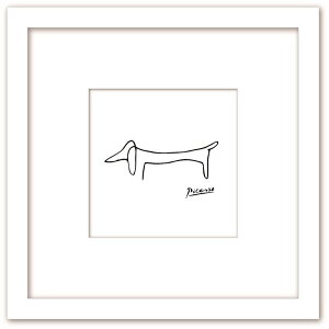 yӍՌN[|z Art Collection pu sJ\ G Pablo Picasso STCY Line art Le chien Ck RpNgA[g VR؃t[  G q |X^[ ؍