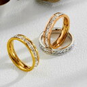 ステンレスリング サージカルステンレス製フルエタニティキュービックジルコニアコンフォートフィットリング 3カラー 金属アレルギー対応 リング ステンレス ゴールドリング リング 指輪 エタニティリング