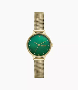 �yP×5�{�I�z SKAGEN �X�J�[�Q���y���������z�y2�N�ۏؕt�zANITA LILLE �O�j �S�[���h�g�[�� �X�e�����X�X�`�[�� ���b�V���E�H�b�` �r���v SKW3145 �V���v��