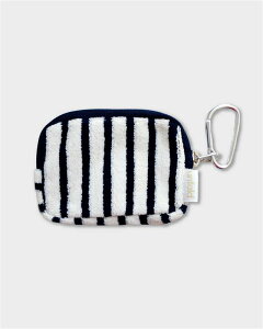 【LINE新規クーポン付】unfold Terry card case  テリーカードケース / カードケース 韓国雑貨 おしゃれポーチ 韓国ポーチ アンフォールド コスメポーチ パイル素材 ストライプ 小物入れ マチあ
