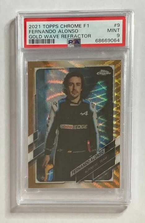 楽天市場】2021 Topps Chrome Formula 1 Fernando Alonso Gold Wave 