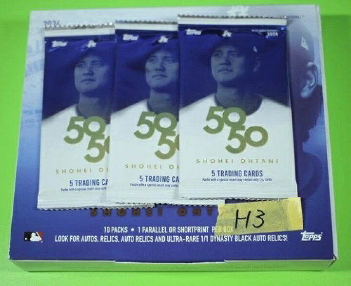 楽天市場】大谷翔平 2024 Topps 50/50 ボックス 3パック 未開封 サイン 