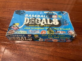 1971年 Fleer 野球用デカール ワックスボックス 未開封 BBCE認証済み 未開封 L249