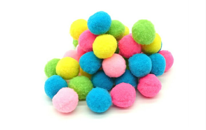 楽天市場 メール便ok カラフルポンポン キャンディカラー アソートカラー 30個入り ハンドメイド アレンジ ポンポン ポンポンボール T Chouchou