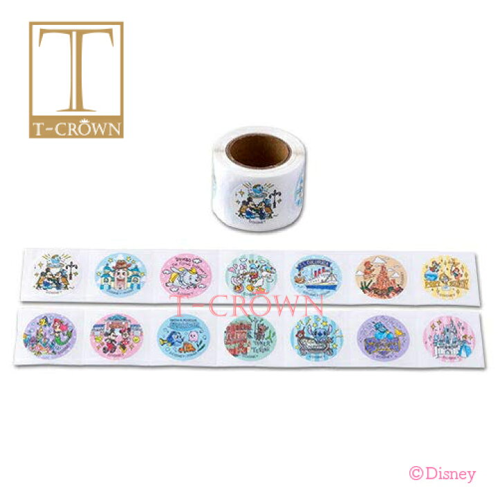 楽天市場 Disney ディズニーリゾート シール 手書き風デザインシリーズ パークマップデザイン 14種の絵柄 東京ディズニーリゾート限定 限定 可愛い プレゼント Tdr Tdl Tds T Crown
