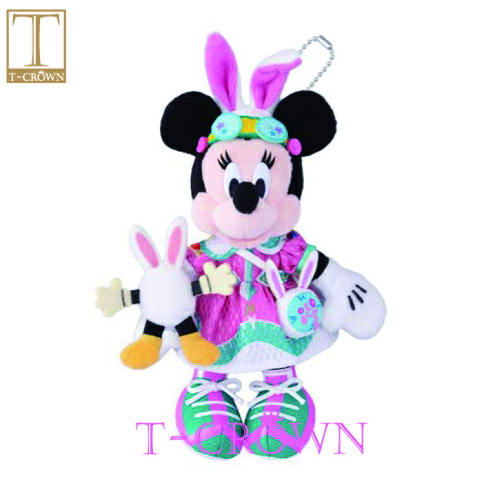 楽天市場】 2019 イースター ミニーマウス ぬいぐるみバッジ  