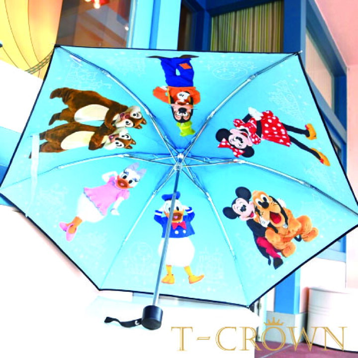 楽天市場】 ミッキー ＆ フレンズ 実写傘 晴雨兼用傘 日傘【東京ディズニーリゾート限定】大人気で売切れの☆ 晴雨兼用の折りたたみ傘  遮光、UVカット99%以上！日傘 ディズニーキャラクターの実写デザイングッズ : T-CROWN