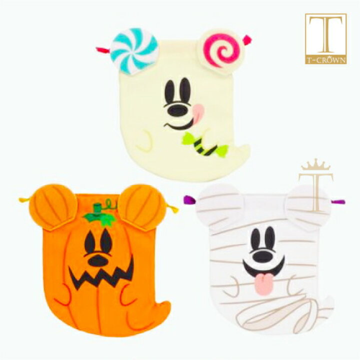 楽天市場 おばけミッキー きんちゃく 3枚セット ディズニー ハロウィン 19 ディズニー グッズ メール便配送 T Crown