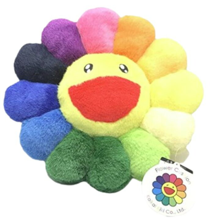 楽天市場】Kaikai Kiki お花クッション 30cm レインボー もののけ展  