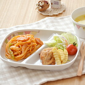 【最大2000円OFFクーポン6/4 20:00～6/11 1:59】ランチプレート　仕切りランチプレート　E-Kids　ガーランド子供食器 こども食器 子供のお皿 キッズプレート 子供用プレート こどものランチプレート ベビー食器 キッズ用 キ