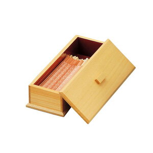 【最大2000円OFFクーポン配布中】ひのき箸箱(内朱) 木 カトラリーケース 箸入れ キッチン収納 高級 木製 業務用 檜 ヒノキ