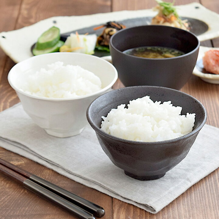 楽天市場】和食器 モノトーンお茶碗＆お椀＆箸ペア6点セット 送料無料 