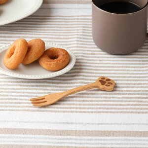 【200円クーポン 10/30 0:00〜】木製ネコ型カトラリー Mio スプーン フォーク カトラリー ウッド 木製カトラリー コーヒースプーン ティースプーン デザートスプーン デザートフォーク ケーキフ