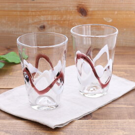 【2000円OFFクーポン 12/13 10:00〜12/15 23:59】【1,000円（税込）ポッキリ！】ペアグラス 465cc ウェーブ 手吹きガラス 箱難あり アウトレットタンブラー おしゃれ 焼酎グラス お酒グラス ビアグラス ペアコッ