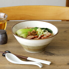 どんぶり 19.5cm 波紋丼ぶり どんぶり 丼 麺鉢 ボウル 鉢 大鉢 食器 ラーメン鉢 うどん丼ぶり そば丼ぶり 丼物 カフェ丼