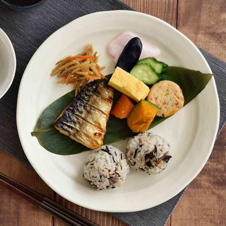楽天市場】大皿 24cm 渦刷毛目 クリーム 和食器 お皿 大皿 皿 プレート  
