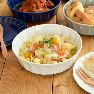 しのぎ お花のボウル 大 19cmボウル 鉢 大鉢 中鉢 カレー皿 パスタ皿 スープボウル サラダボウル シチューボウル 盛鉢 盛皿 かわいい おしゃれ カフェ風