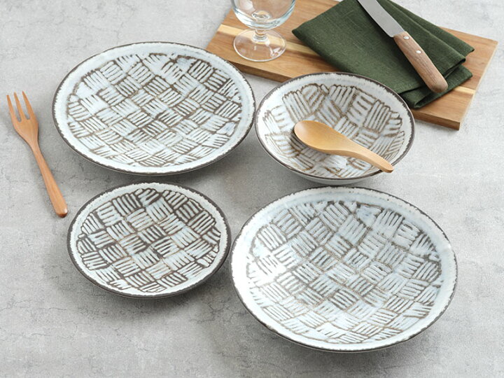 【まとめ買い10個セット品】和食器 ミ311-038 二色打ち 8.0皿
