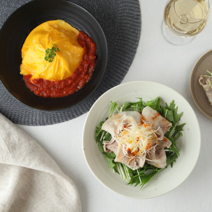 楽天市場】食器セット 送料無料（黒マット・白マット） EASTパスタ 