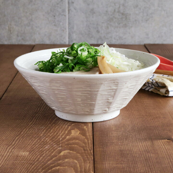 楽天市場】粉引 しのぎ刷毛目 ラーメンどんぶり丼ぶり 丼 和食器 