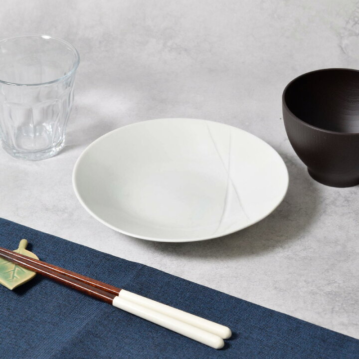 楽天市場】来客用取り皿10枚セット 中皿 18cm 白磁線彫り 食器セット 