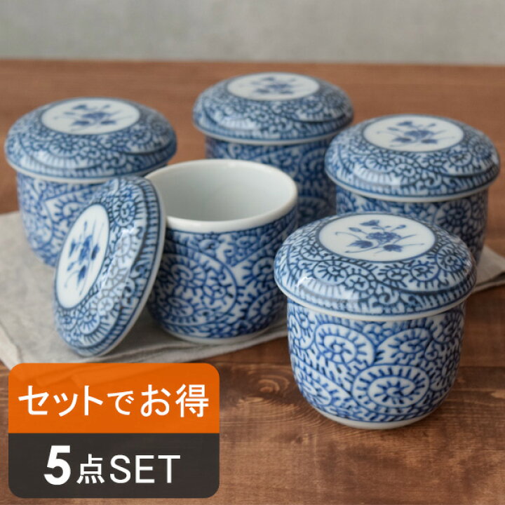 楽天市場】福袋 茶碗蒸し たこ唐草 5個セット 茶碗蒸し 器 茶碗むし 