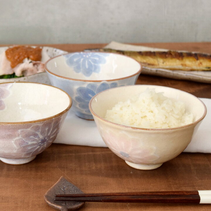 楽天市場】【最大400円OFFクーポン2/1 10:00〜2/7 9:59】お茶碗 淡彩花 