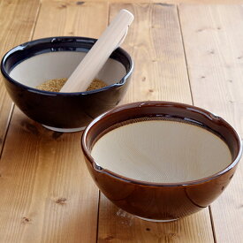 和食器 すり鉢（大） 波紋 20cm minoruba(ミノルバ) 山只華陶苑波紋すり鉢 擂鉢 鉢 ボウル 両利き用 左利き用 ごますり 離乳食 ペースト すり潰し 和食器 食器 高田焼 日本製 おしゃれ