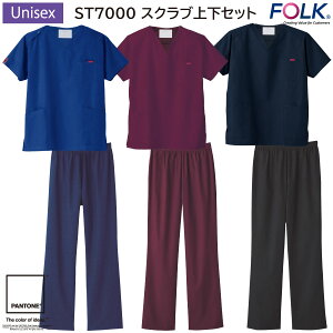 �X�N���u�㉺�Z�b�g ST7000 �j�����p SS�`4L �t�H�[�N FOLK PANTONE