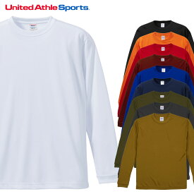 4.7オンス ドライシルキータッチ ロングスリーブ Tシャツ（ローブリード）5089-01 XXL キャブ United Athle ユナイテッドアスレ 11色展開 大きいサイズ