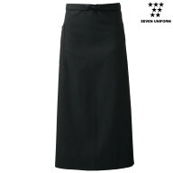 ソムリエエプロン（男女兼用）CT2524 フリーサイズ セブンユニフォーム SEVEN UNIFORM ブラック 1色展開