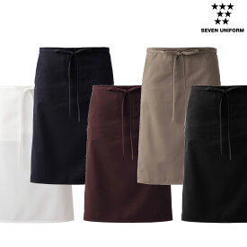 エプロン（男女兼用）ET3409 フリーサイズ セブンユニフォーム SEVEN UNIFORM 5色展開