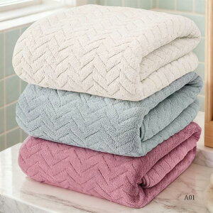 バスタオル ホテル仕様 3枚セット 70*140cm タオルケット 毛布 ブランケット カールフリース ストライプ 縞柄 大判サイズ 吸水性 速乾性 耐久性 吸収力 来客用 海 プール お風呂 銭湯 吸汗 軽量