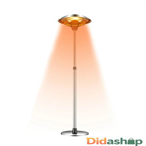 屋外ヒーター ハロゲンヒーター 瞬間加熱 3段階温度調整可能 転倒防止 自立型 赤外線 360°全方位暖房 1500W 屋外屋内 商用ポータブルヒーター