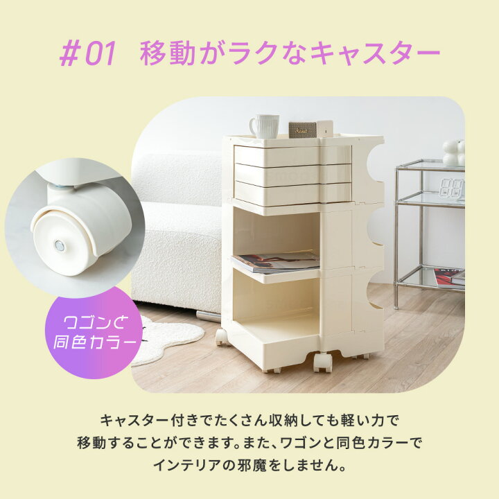 楽天市場】[マラソン限定]5%OFFクーポン ワゴン キャスター付き 