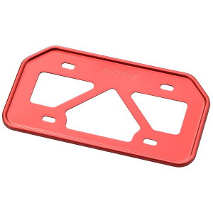 DAYTONA (デイトナ) バイク用 ナンバープレートホルダー 125cc以下(山型) 原付用 レッド 軽量型 17657