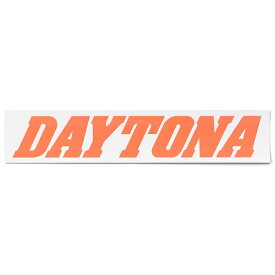 DAYTONA (デイトナ) バイク ステッカー ブランドロゴ DAYTONA 角型 150×30mm 白/オレンジ文字 21268