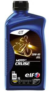 elf(エルフ) 二輪用4サイクル エンジンオイル Moto 4 CRUISE 20W-50 1L 213952