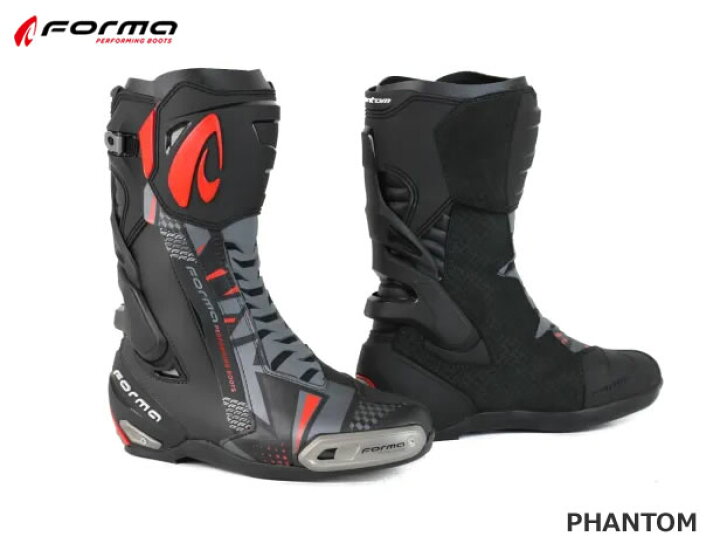 楽天市場】Forma（フォーマ）ツーリングブーツ PHANTOM BLACK GREY RED  