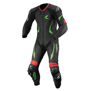 RS^C`(A[GX^C`) NXL307 GP-WRX R307 RACING SUIT BLACK/GREEN LW/52TCY 041848