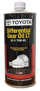 トヨタ純正 ディファレンシャルギアオイルLT GL-5 75W-85 1L 08885-02906 ■