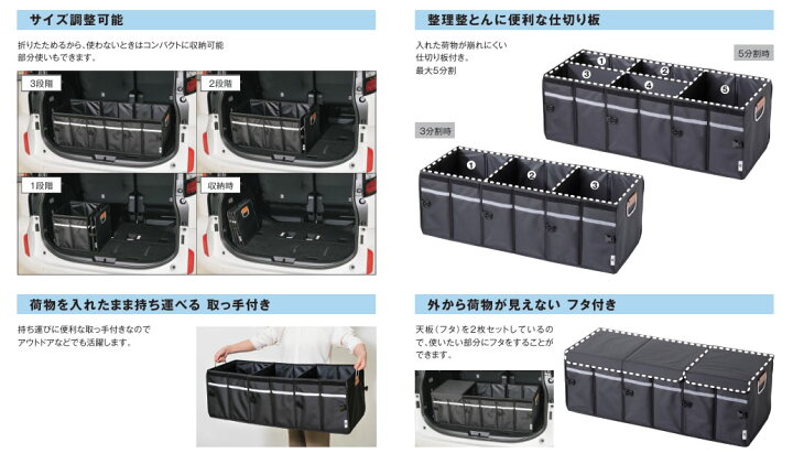 楽天市場】TZ ラゲージ収納ボックス V9TZZH005 (トヨタのオリジナル 