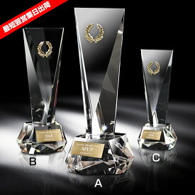 【全品10倍！】ポイントup中-【最短翌営業日出荷】クリスタルトロフィー AL-P002 | トロフィー クリスタル 短納期 優勝 ガラス スポーツ 表彰 名入れ 卒業 卒団 記念品 景品 ゴルフ コンペ MVP 高級 おしゃれ キレイ