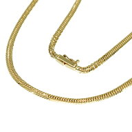送料無料・返品可♪喜平ネックレス 12面トリプル 10.2g 約40cm ジュエリー K18 イエローゴールド A- 約10…