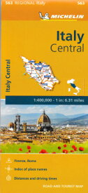 ミシュラン製正規品ロードマップ　ミシュラン・イタリア中部 Michelin Italia Centro