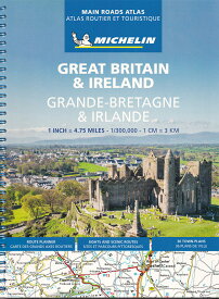 旅行&出張に　A4版英語表記の詳細道路地図　ミシュラン・アトラス・英国・アイルランド Michelin Main Roads Atlas Great Britain & Ireland 2025
