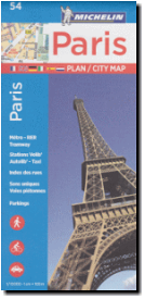 ミシュラン製正規品ロードマップ ミシュラン・パリ・シティマップ Michelin Paris Plan/City Map