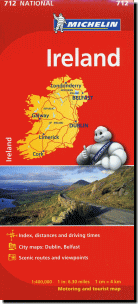 全土をカバー 携帯に便利な国別見開き一枚地図 ミシュラン製正規品ロードマップ ミシュラン Ireland 今ダケ送料無料 アイルランド 安全Shopping Michelin