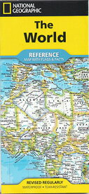 ナショナル・ジオグラフィック正規品【NG版折り込み式世界地図、国旗とデータ The World Reference Map with Flags &Facts】